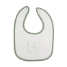 bavaglino con motivo leone color beige