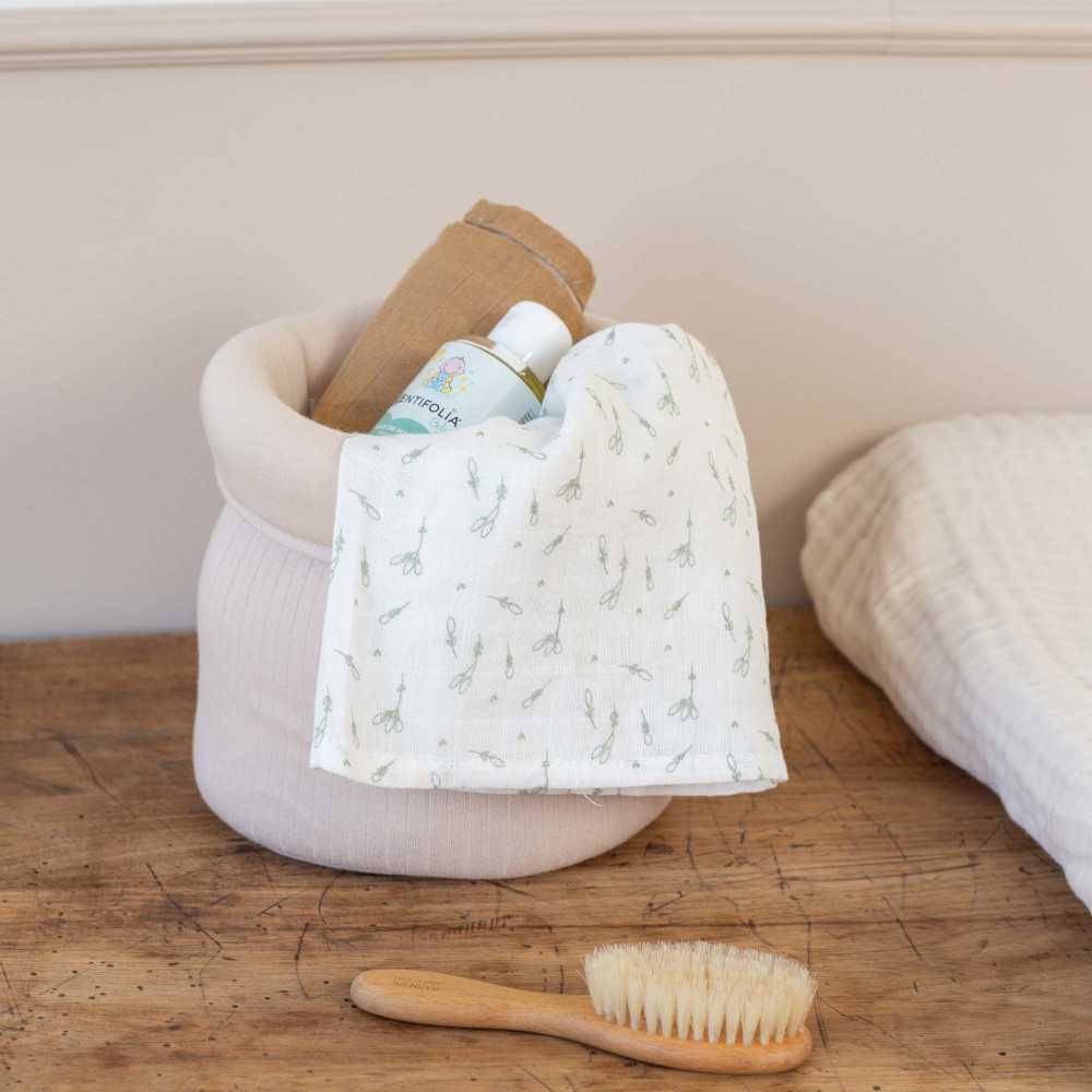 swaddle on baby changing table