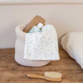 swaddle on baby changing table