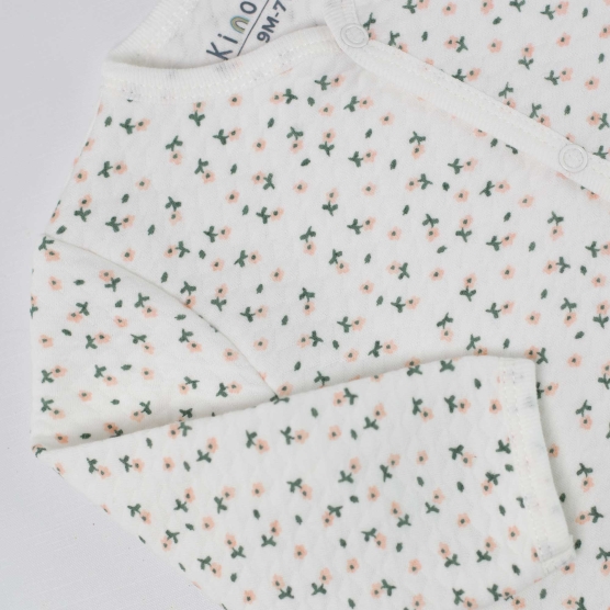 Quilted baby pajamas -...