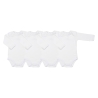 Lot de 4 bodies bébé blanc