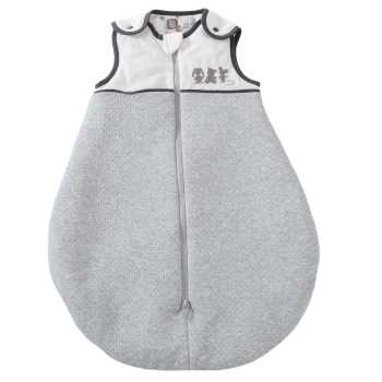 white and gray mottled velour sleeping bag tog 2, 65 cm