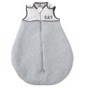 gigoteuse tog 2 blanche et grise en velours chiné 65 cm