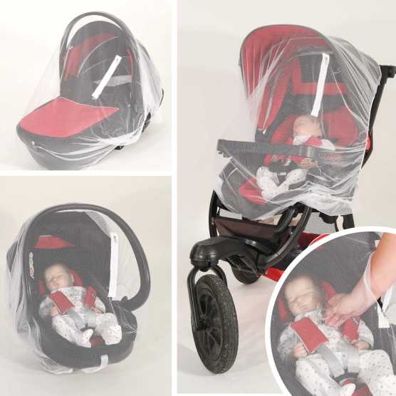 Moustiquaire poussette anti moustiques tigres
