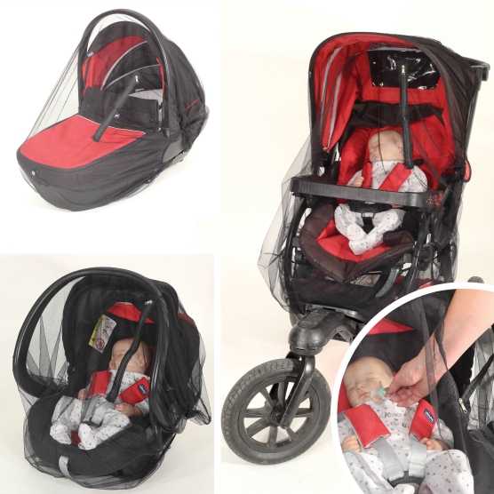 Muggennet voor kinderwagen anti tijgermuggen