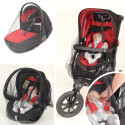 Ritsbaar muskietennet - Cosy / Kinderwagen / Wandelwagen - Zwart