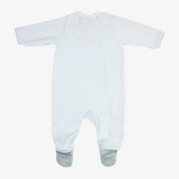 Achterkant pyjama blauw velours