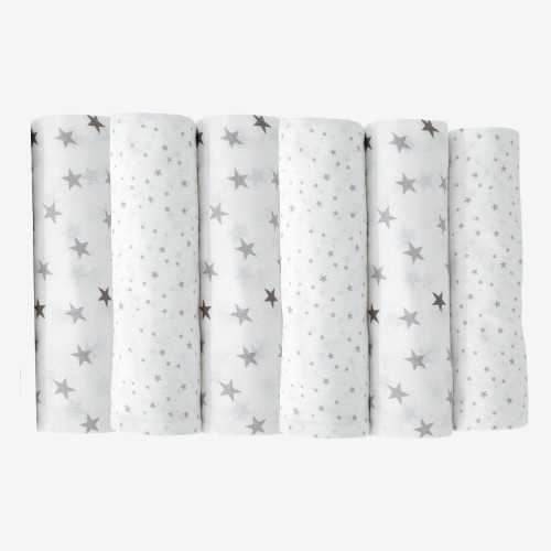 Pack of 6 baby diapers 70*70 cm