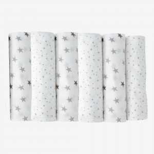 Pack of 6 baby diapers 70*70 cm