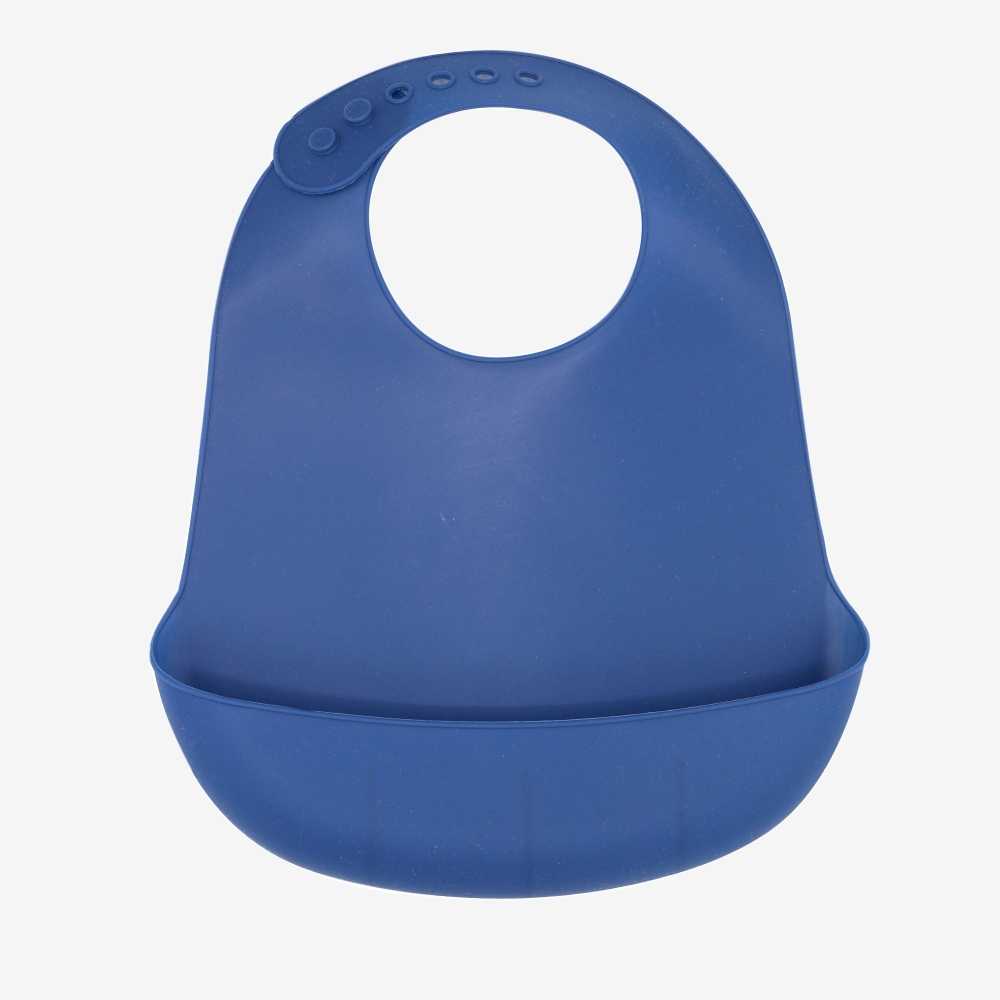 Bavoir Silicone - Bleu Nuit