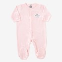 Pigiama bebè "Solo Mamma, Papà e Io" rosa