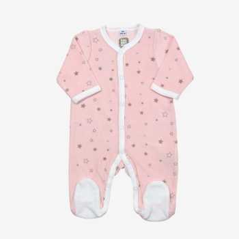 Pyjama "Juste Maman, Papa et Moi" rose étoiles