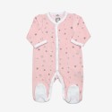 Pigiama "Solo Mamma, Papà e Io" rosa con stelle