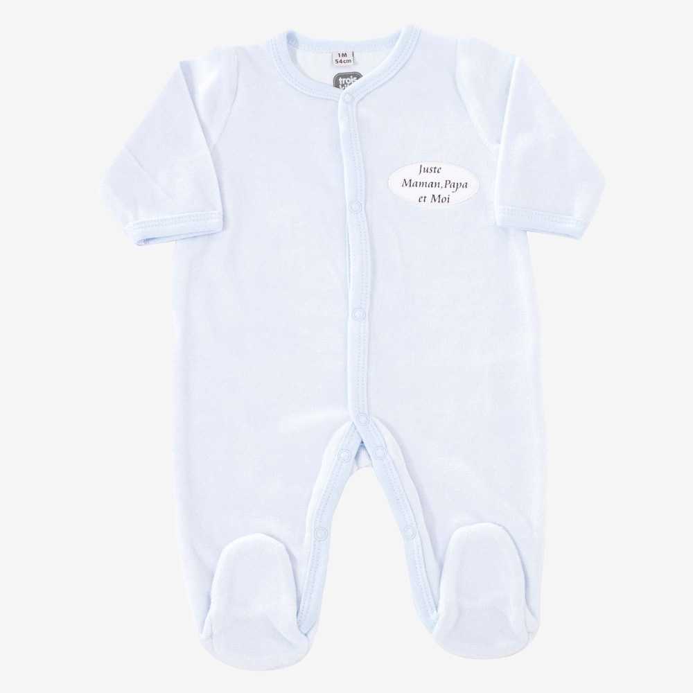 Pigiama "Solo Mamma, Papà e Io" blu