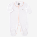 Pijama u00ABSolo Mamá, Papá y You00BB rosa cuello claudine estrellas