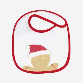 Bavoir de noël rouge et blanc