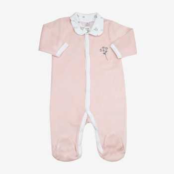 Pigiama rosa cipria con colletto alla Peter Pan