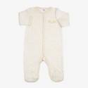 Pijama beige jaspeado