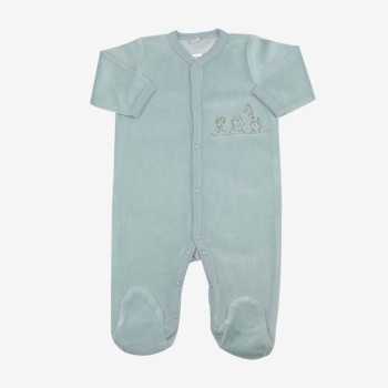 Pigiama neonato verde acqua
