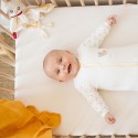 Happy baby in pajamas