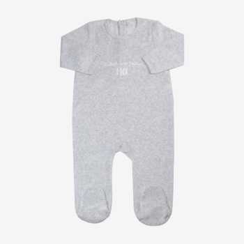 Pijama bebé gris jaspeado