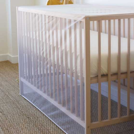 Moskitonetz für Babybett 60x120cm und gegen Tigermücken