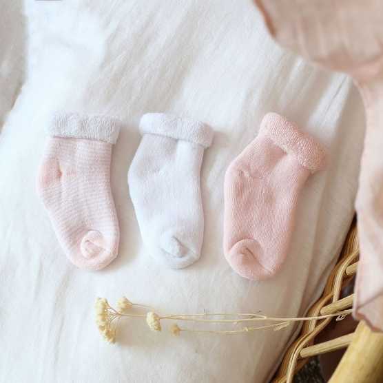 Lote de 3 pares de calcetines rosa Trois Kilos Sept - 1