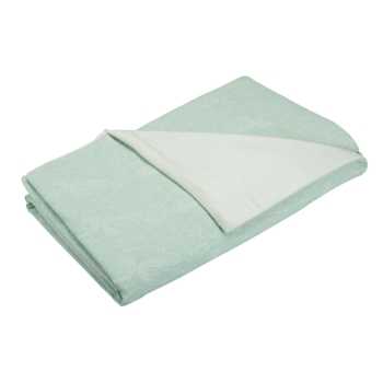Reversible coverlet with Nova pattern on white background