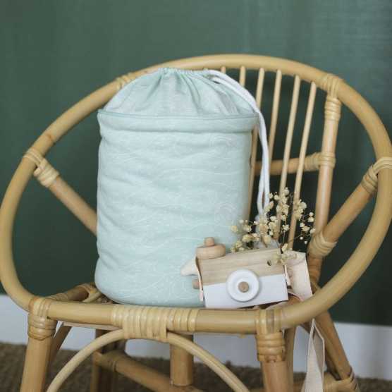 foto del producto cesta de almacenamiento nómada milky green motivos océano