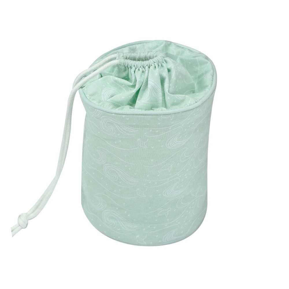 foto del producto cesta de almacenamiento nómada milky green motivos océano