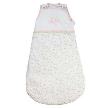 Slaapzak 90 cm op witte achtergrond bedrukt Floral - Rose & Lili