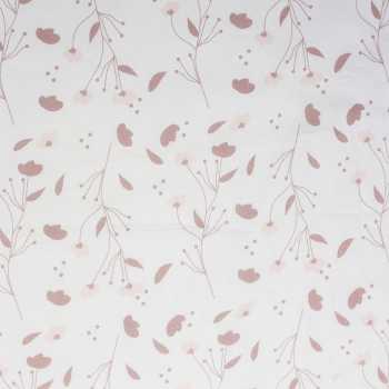 zoom materia y estampado del Saco de dormir 90 cm sobre fondo blanco estampado Floral - Rose & Lili