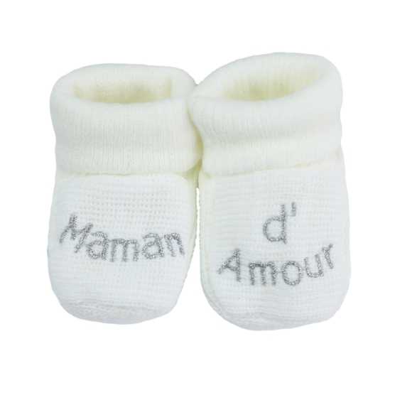 scarpine neonato mamma amore bianche