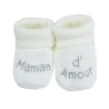 Babyschuhe Mama d'amour weiß