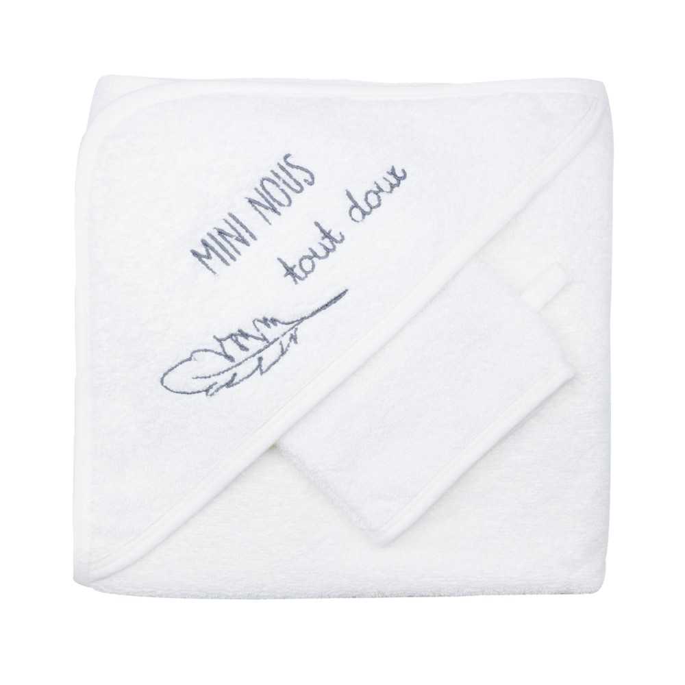 capa de baño bebé mini nous gris