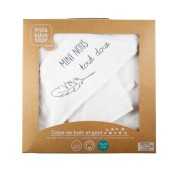 baby mini us bath set including a towel and washcloth in a kraft gift box