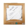set da bagno bebè mini nous con un asciugamano e un guanto in una scatola regalo in kraft