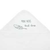 baby badcape 100% katoen MINI NOUS heel zacht