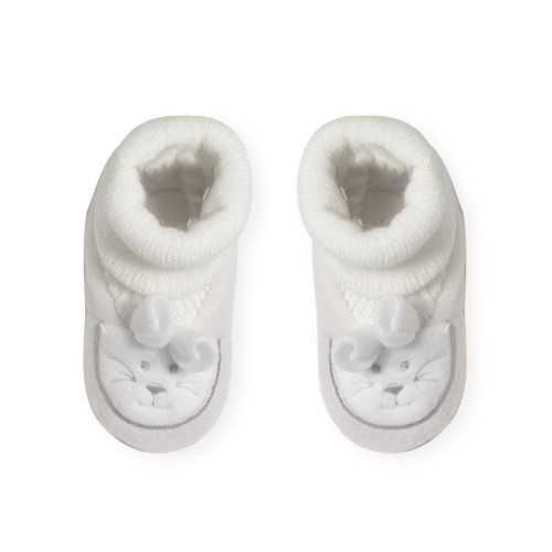 scarpine neonato coniglietto bianco