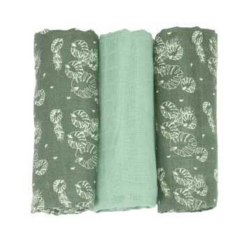 foto producto gasas verde abeto con hojas y salvia