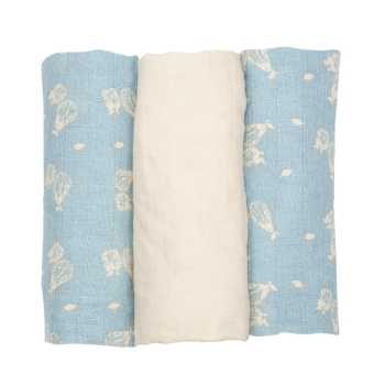 Lot de 3 langes bébé - Poires