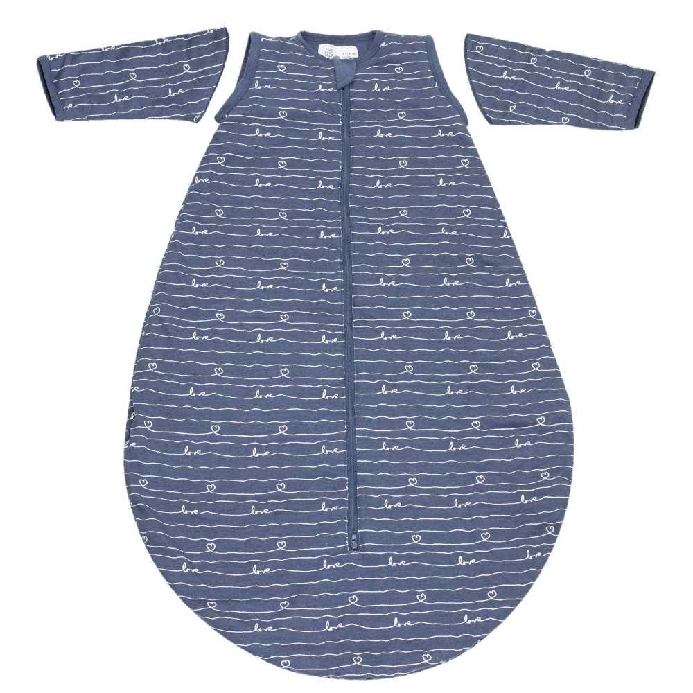 Saco de dormir azul marino sin sus mangas desmontables