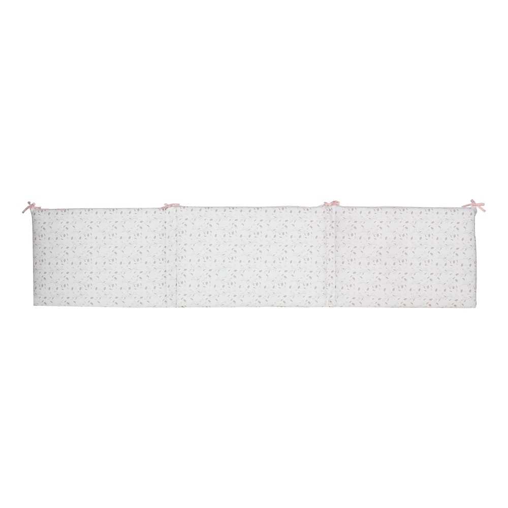 protector de cuna rose et lili reversible cara estampado floral