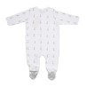 pyjama naissance blanc motifs sophie la girafe de dos