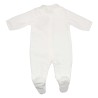 Ivory jacquard velvet pajamas with back detail