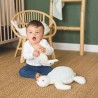 Baby playing with soft ocean toys