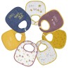 set di 7 bavaglini little flower