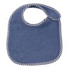 bavoir bébé en éponge bleu uni