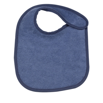 Baby-Lätzchen aus blauem einfarbigem Frottee