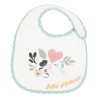 Baby slabbetje d'amour blauw met motieven